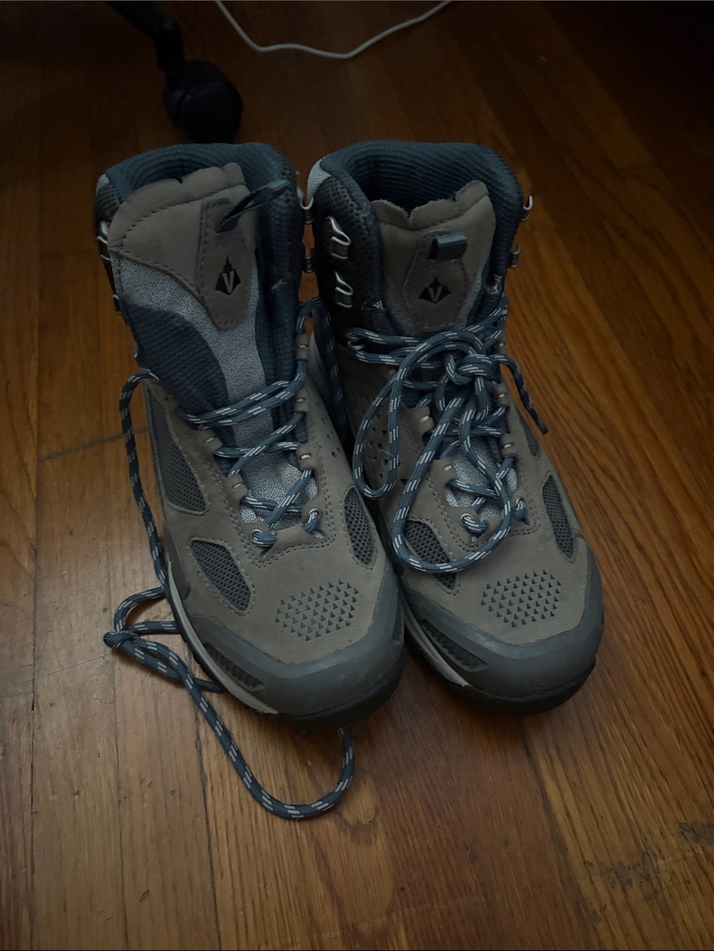 Vasque Gray and Blue Waterproof women’s Hiking Boots